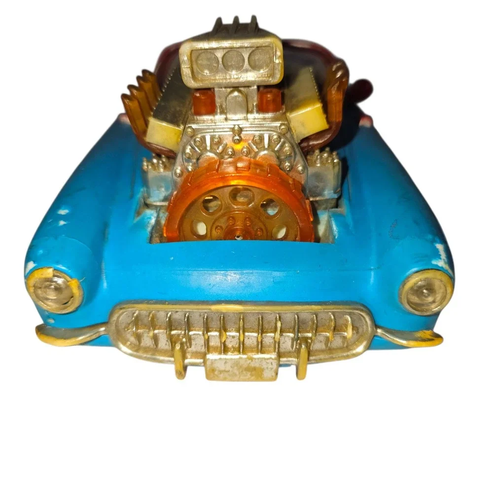 Toy State Industrial Hot Rod Car Unisex OS Blue Good Vintage 1984 Corvette Style